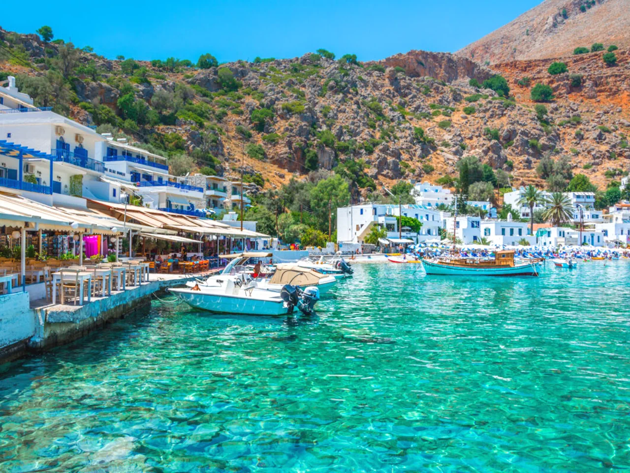 Crete: Round-Trip Boat Ride to Loutro Village