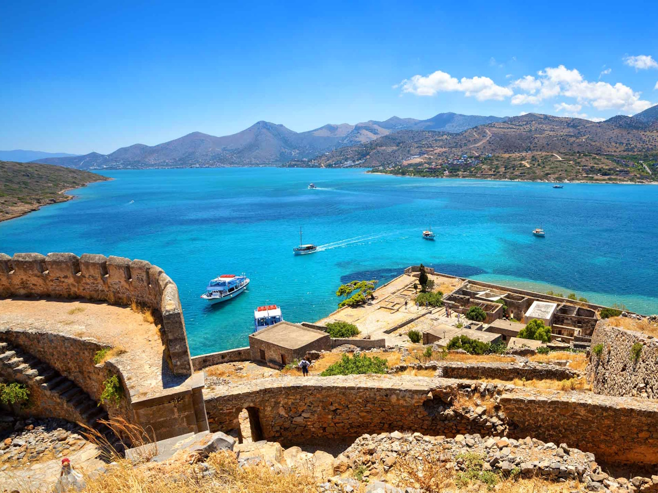 Spinalonga Island Guided Day Trip with Lunch & Wine